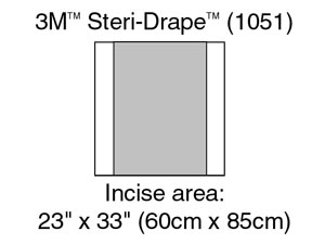 3M STERI-DRAPE INCISE DRAPES, 1051