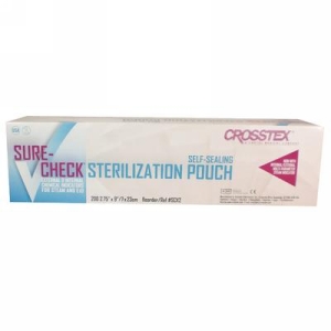 CROSSTEX SURE-CHECK STERILIZATION POUCHES, SCX2