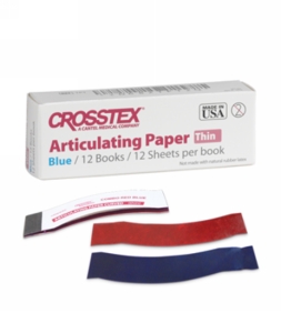 Crosstex Articulating Paper Thin Blue 12Pk