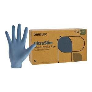 BeeSure UltraSlim Nitrile Gloves 350/Box Small BeeSure UltraSlim Nitrile Gloves 350/Box Small