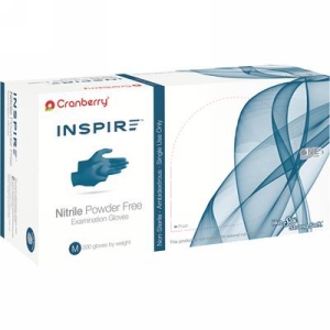 Inspire Nitrile PF Exam Gloves (M) 300Bx