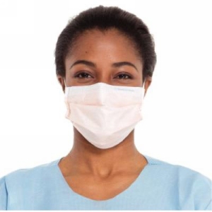 Fluidshield Fog-Free Earloop Masks Level 3 Orange 40Pk