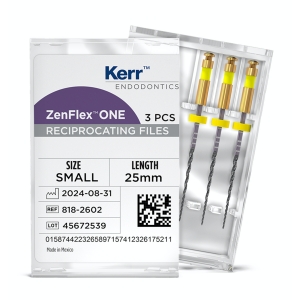 ZenFlex ONE Reciprocating NiTi File 25mm 3/Pk Small