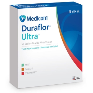Duraflor Ultra 5% Sodium Fluoride White Varnish Mint 30Pk