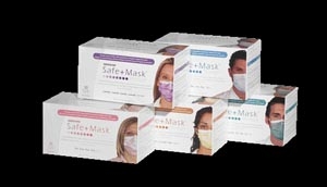 Safe+Mask Premier Earloop Mask Level 1 Lavender 50Bx