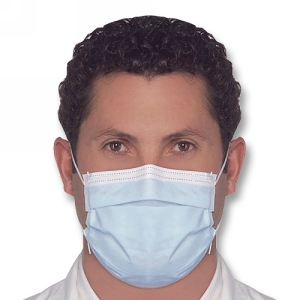Safe+Mask Premier Earloop Mask Level 1 Blue 50Bx