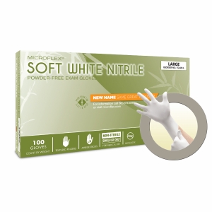 Tranquility PF Nitrile White Gloves Large 100/Bx