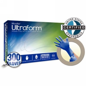 Ultraform PF Nitrile Exam Glove (XS) 300Bx