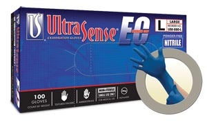 MICROFLEX - ULTRASENSE EXTENDED CUFF POWDER-FREE NITRILE EXAM GLOVES - Medium