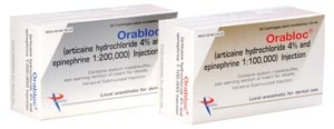 Orabloc 4% Articaine w/Epi 1:200M 50/Bx Orabloc 4% Articaine w/Epi 1:200M 50/Bx