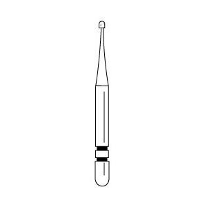 Premier - Two Striper Round Diamonds Friction Grip Burs - OP1/4