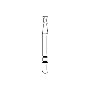 Premier - Two Striper Round Diamonds Friction Grip Burs - Medium 6