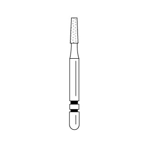Premier - Two Striper Flat-end Taper Diamonds Fiction Grip - OP701