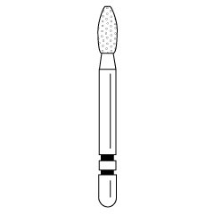 Premier - Two Striper Football Diamonds Friction Grip Burs - 290.4C Coarse