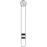 Premier - Two Striper Skooter o-acorn Finishing Diamonds Friction Grip Burs - F0 Very Fine