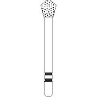 Premier - Two Striper Skooter Finishing Diamonds Friction Grip Burs - F1 Very Fine