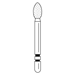 Premier - Two Striper Football Diamonds Friction Grip Burs - 283.4VF Very Fine