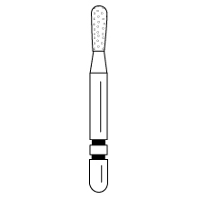 Premier - Two Striper Pear Diamonds Friction Grip Burs - 365.4C