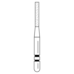 Premier - Two Striper Flat-End Cylinder Diamonds Friction Grip Burs - 514.7C Coarse