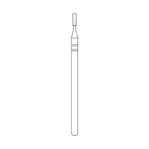 Premier - Two Striper Flat-End Cylinder Diamonds Friction Grip Burs - 520.4C Coarse