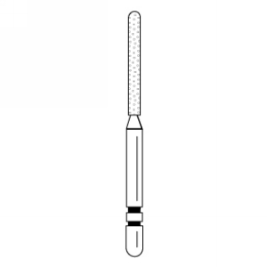 Premier - Two Striper Cylinder Diamonds Friction Grip Burs - 588.10C Coarse