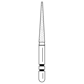 Premier - Two Striper Flat-end Trapper Diamonds Friction Grip Burs - 700.11VF Very Fine