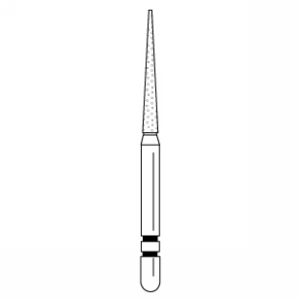 Premier - Two Striper Flat-end Trapper Diamonds Friction Grip Burs - 798.10C Coarse