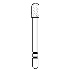 Premier - Two Striper Round-end Taper Diamonds Friction Grip Burs - 776.4C Coarse