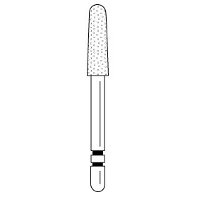 Premier - Two Striper Round-end Taper Diamonds Friction Grip Burs - 790.8F Fine
