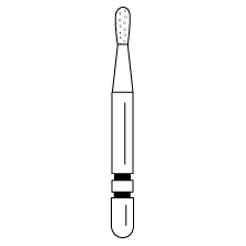 Premier - Two Striper Pear Diamonds Friction Grip Burs - 362.3C