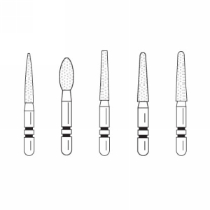 Premier - Two Striper Short Cut Diamonds Friction Grip Short Shank, Coarse - Short-Cut FGSS
