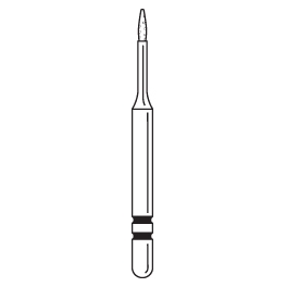 Premier - Two Striper Pear Diamond Friction Grip Burs - MP89F