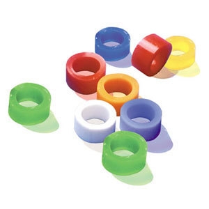 Code Rings Standard Wide Assorted Colors 100Pk