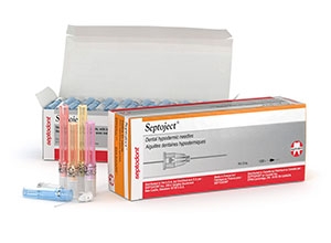 Septoject Needles 27g Long Yellow 100Bx