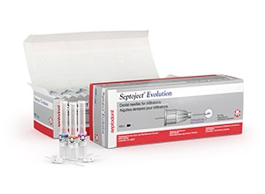 Septoject Evolution Needle 30ga Short (25mm) 100Bx
