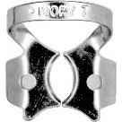 Hygenic Gloss Finish Winged Clamps 7, Flat Jawed, General Purpose, Lower, H02758