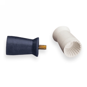 Prophy Cups Ribbed Long Screw Type Soft Gray 720Bg