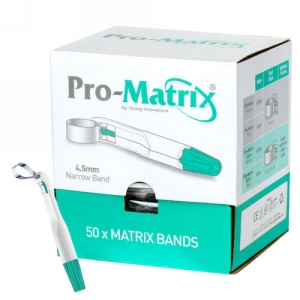Pro-Matrix Straight Matrix Band Stainless Steel Narrow 4.5 mm 50Box