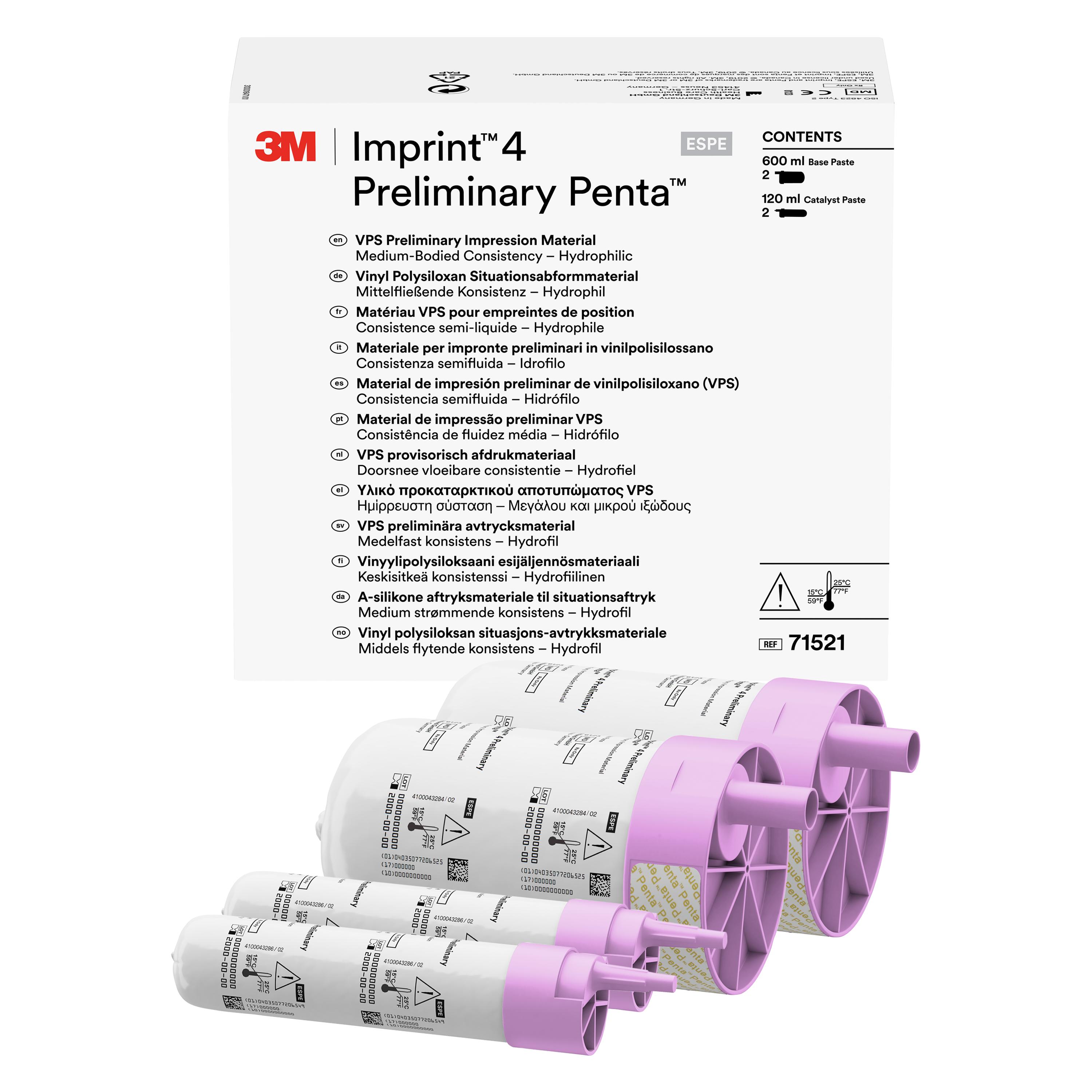 Imprint 4 Preliminary Penta VPS Impression Material Refill 2Pk