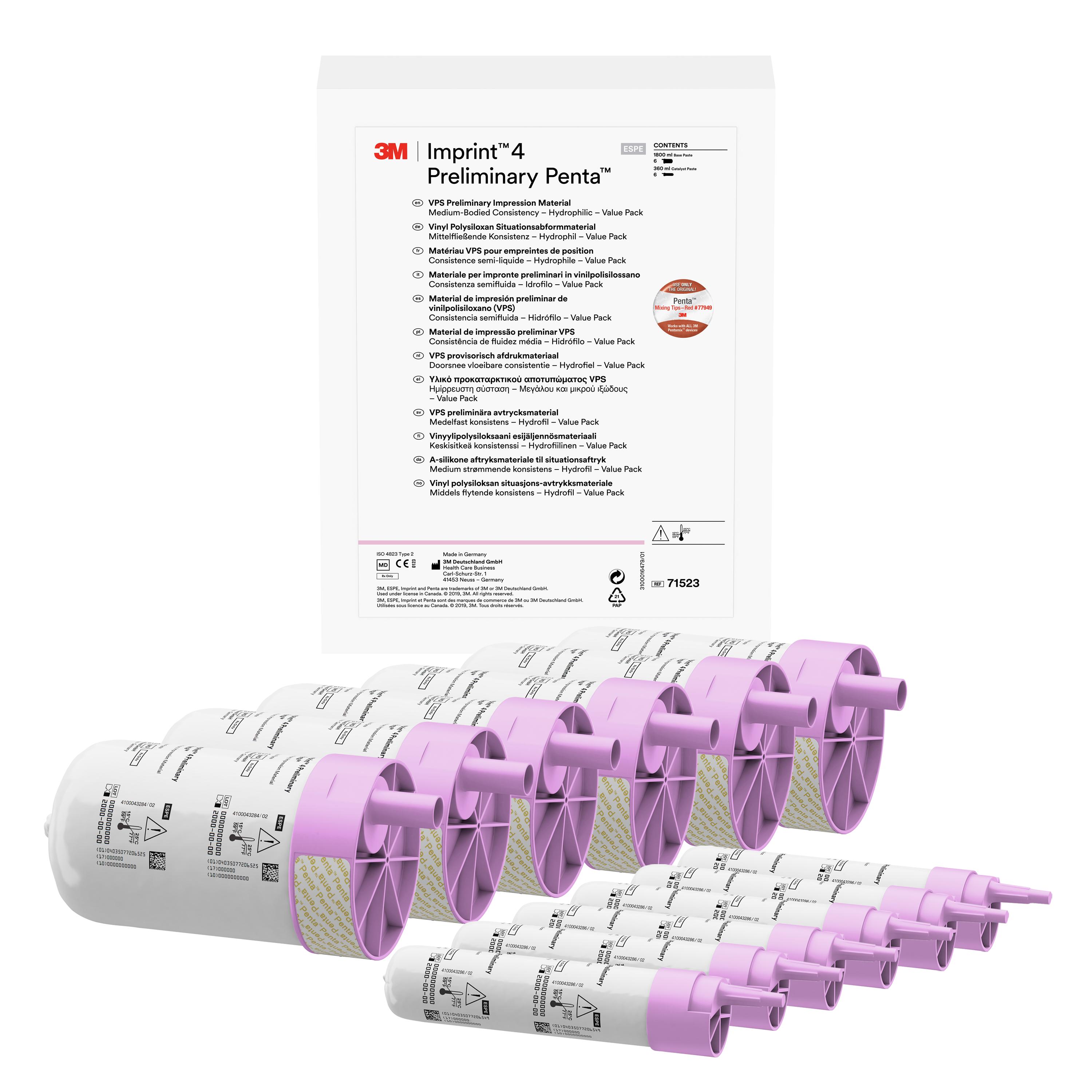 Imprint 4 Preliminary Penta VPS Preliminary Impression Material Value Pack 6Pk