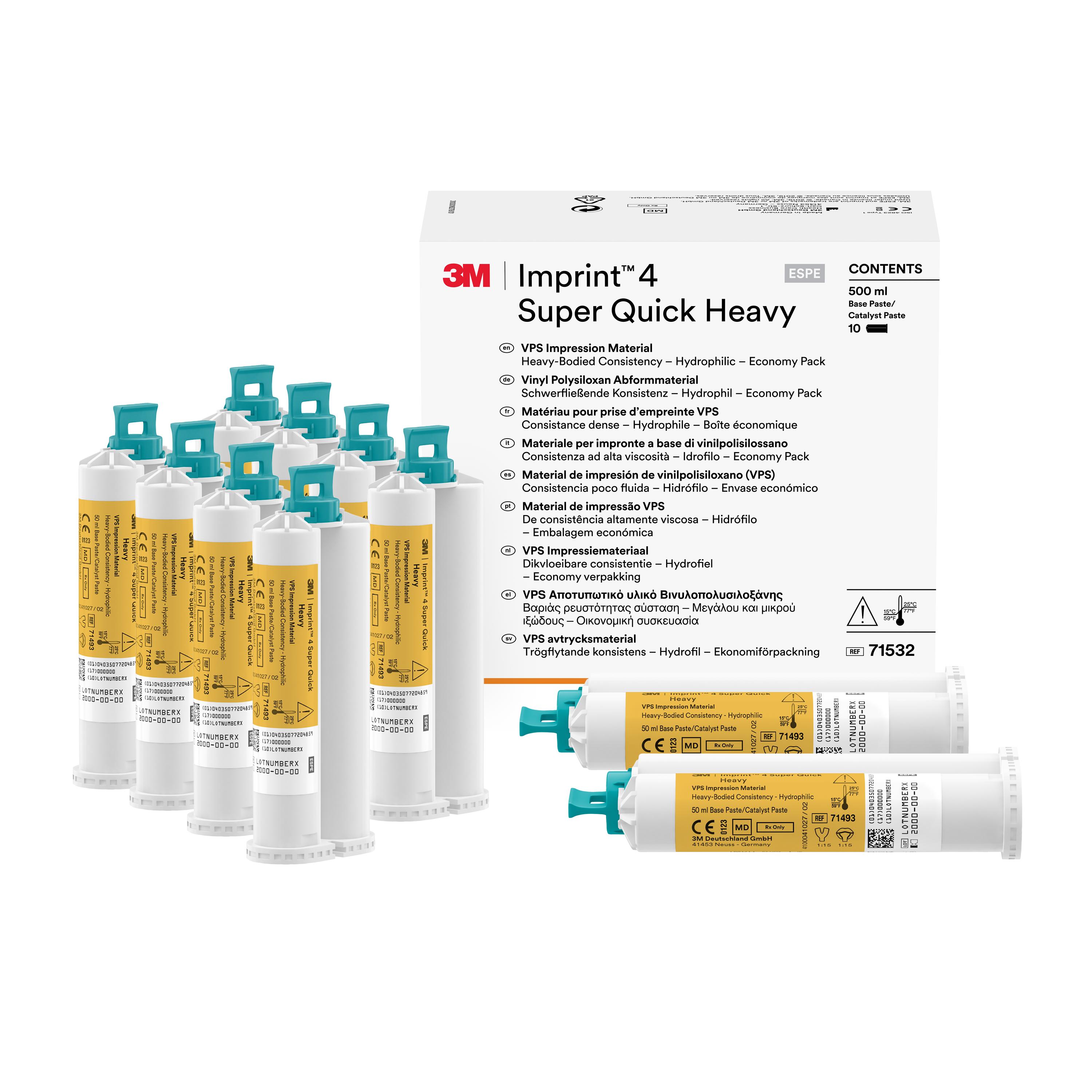 Imprint 4 Super Quick Heavy VPS Impression Material Economy Pack 10Pk