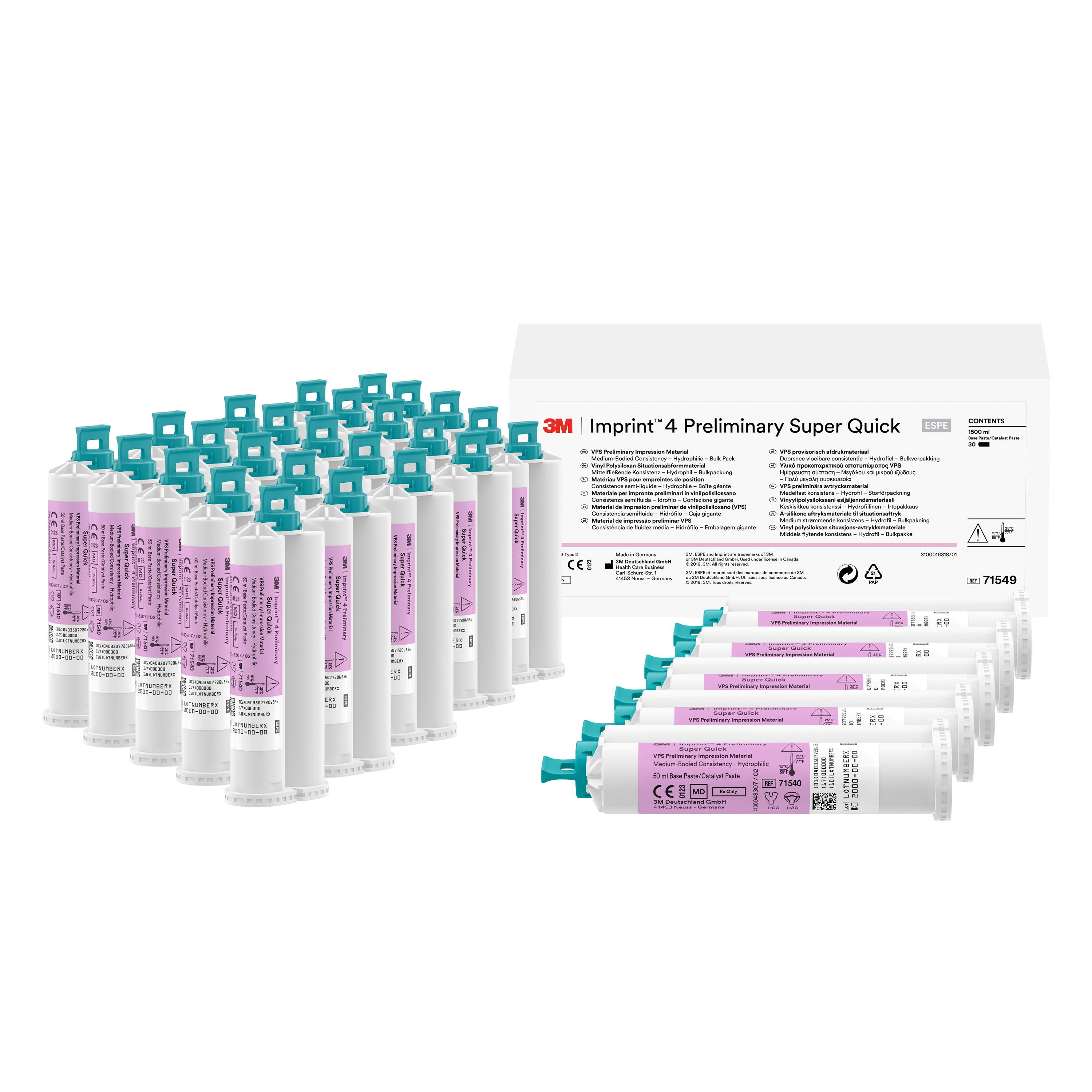 Imprint 4 Preliminary Super Quick VPS Impression Material Bulk Pack 30Pk