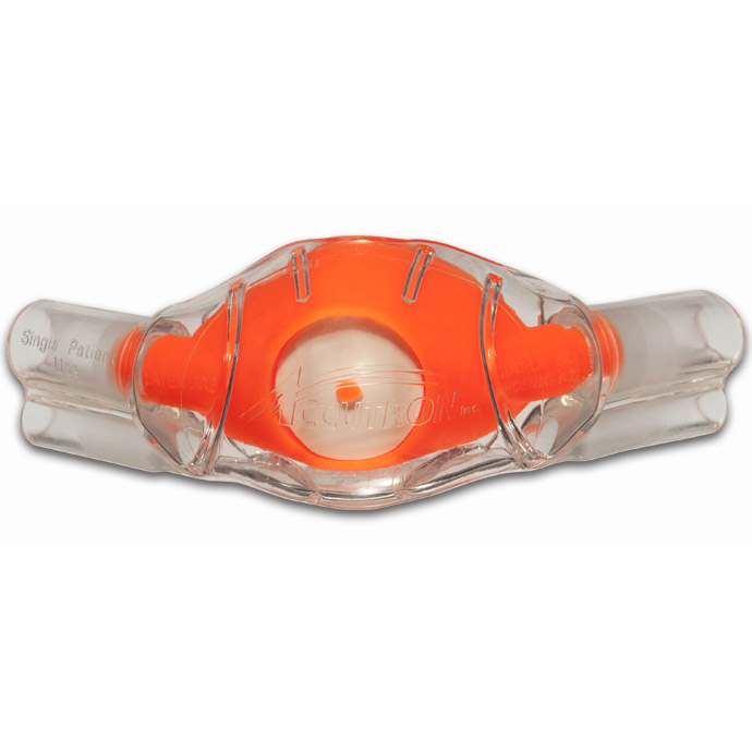 ACCUTRON - CLEARVIEW - CLASSIC SINGLE USE NASAL MASKS LARGE ADULT - Outlaw Orange