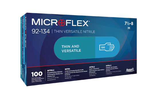 ANSELL MICROFLEX 92-134 NITRILE EXAM GLOVE, 92134070