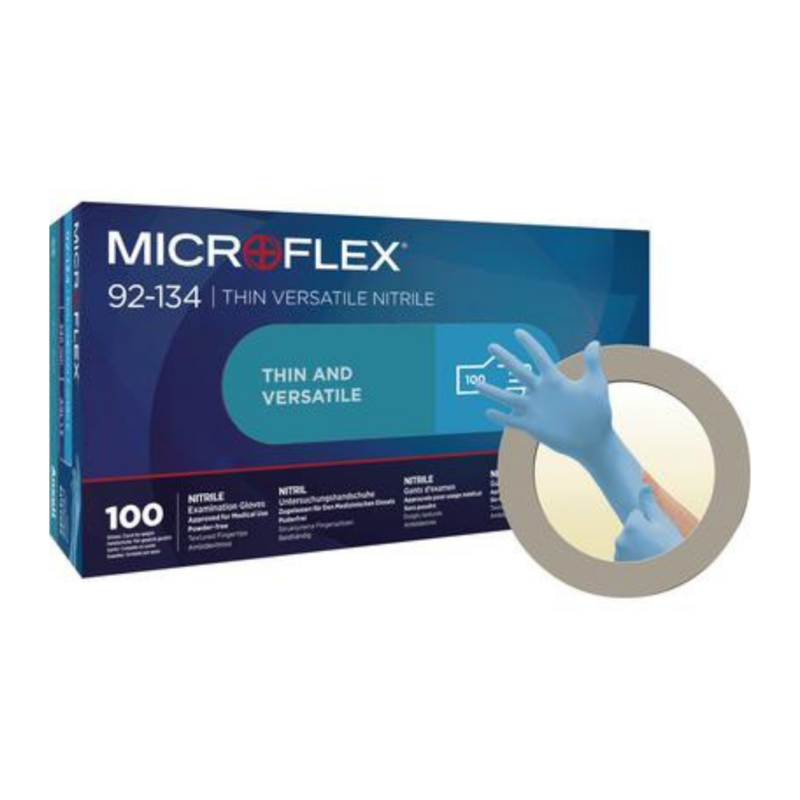 ANSELL MICROFLEX 92-134 NITRILE EXAM GLOVE, 92134080