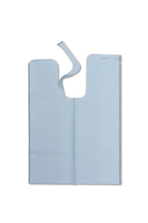 Chainless Bibs 18" x 25" Blue 250Cs