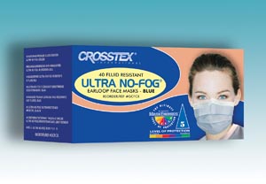 Ultra FogFree Level-3 Earloop Mask 40/Box Blue
