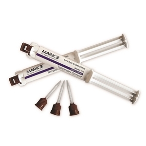 Temporary Cement NE Automix Syringe 5ml. 2/bx. + 20 Mixing Tips - MARK3