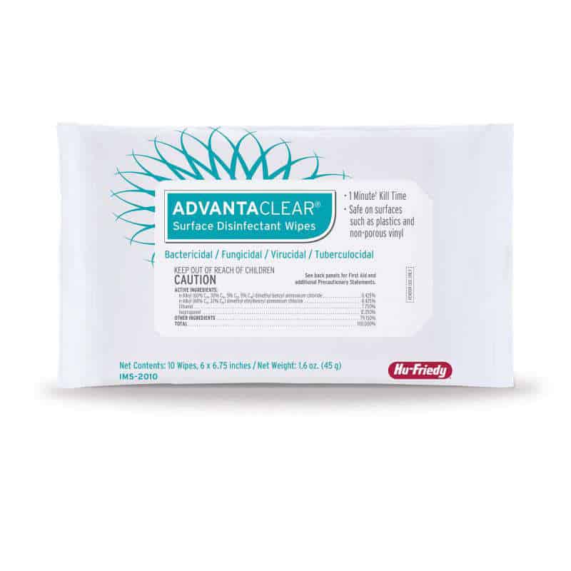 AdvantaClear Surface Disinfectant Wipes 160/Can