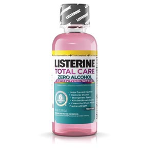 Listerine Total Care Zero Alcohol Free Fresh Mint 3.2oz 24Cs